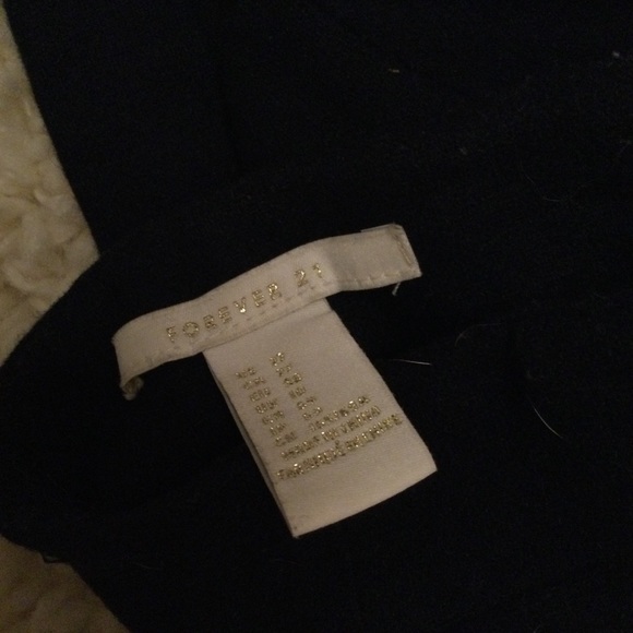 Forever 21 Navy Blue Wool Shorts - Picture 3 of 3